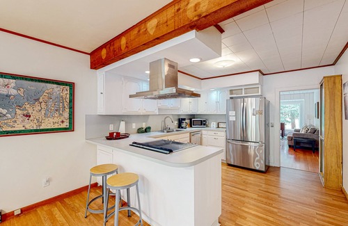 Empire Cottage | Dog-friendly downtown Glen Arbor home with deck, gas grill, and washer/dryer