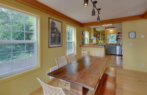 Eastsound House | Dog-friendly home with deck, firepit & sound views