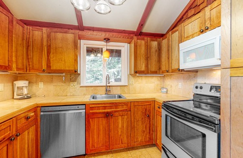 Meredith Cottage | Dog-friendly lakefront cottage with private beach and dock, lake views, and W/D
