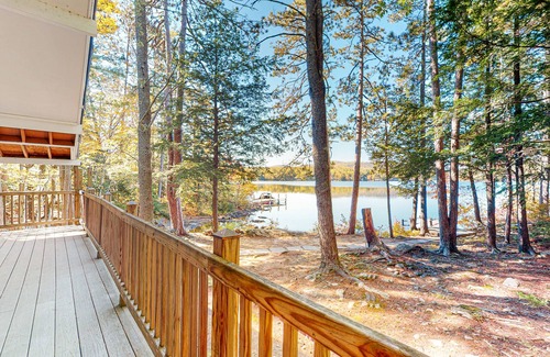 Meredith Cottage | Dog-friendly lakefront cottage with private beach and dock, lake views, and W/D