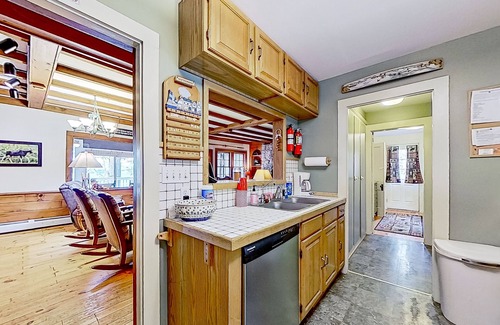 Meredith Cottage | Dog-friendly lakefront cottage with private dock, air hockey, water access, W/D