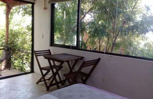 Cuatunalco House | Double Bed, Queen size, small kitchen, terrace, wi fi air condition quiet