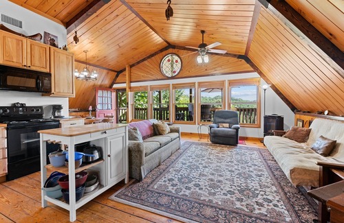 Ferguson Cabin | Dutch Barn Style cabin at Leatherwood Mountains with great views.