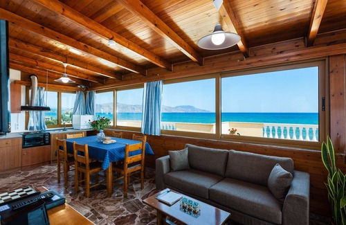 Kavros House | Effie Beach Front Apartment. Spectacular sea view and direct beach access