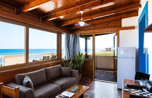 Kavros House | Effie Beach Front Apartment. Spectacular sea view and direct beach access