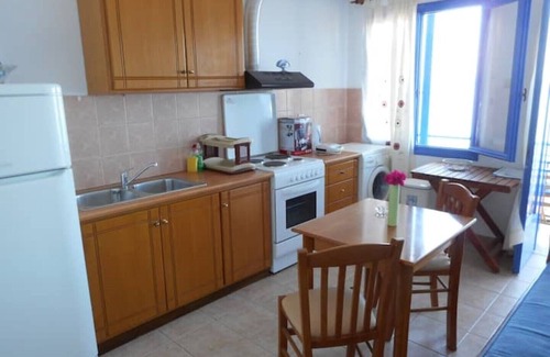 Loutraki Apartment | "Eftopia Sea front apt.(67 sq.m.), 3min. from the beach!