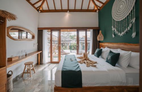 Beraban Hotel | EHOA NYANYI BEACH Boutique Hotel - In front of entrance to NUANU