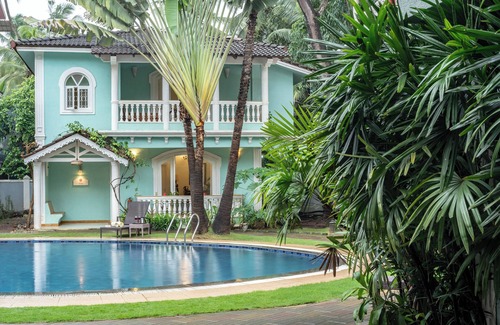 Nagoa Villa | Élan - A Cozy 3BHK Duplex Villa w Pool in North Goa
