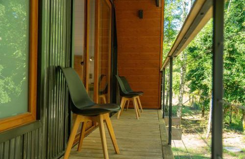Pucon Cabin | Enarbol Lodge, Hot Tube en terraza
