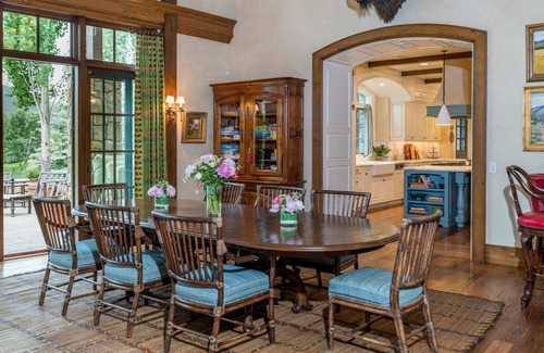 Hailey House | Enchanting Lakeside Estate on Manicured Grounds with Hot Tub and Breathtaking Mountain Views