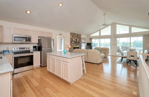 Twin Oaks House | Enjoy lake views in this cozy home w/dock, 2 firepits, indoor & outdoor fun!