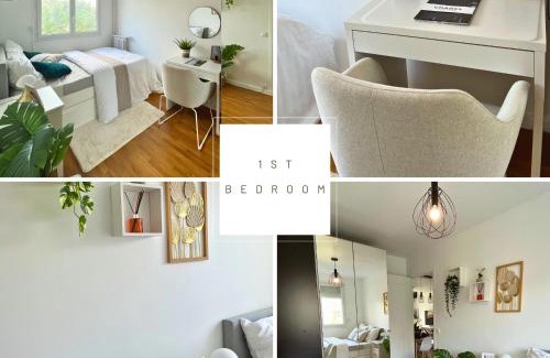 Bourg-la-Reine Apartment | Entire 60m2 apartment - Close to Paris - Parking - Kitchen - 2min RERB - Olympic'24
