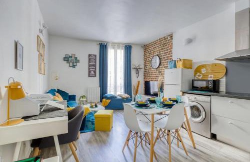 Saint-Ouen Apartment | Escale à Paris Metro & Parking