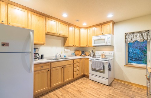 Interior Alaska Apartment | Escape to Birchwood Suite