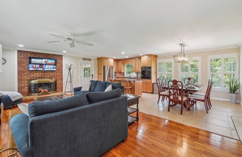 Tate House | Escape to RJ Acres to unwind and relax on 3 acres of privacy.