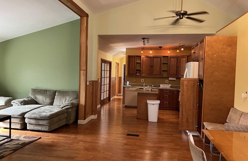 Town of Chesterfield House | Escape to the Adirondack is a full house with parking and backyard.