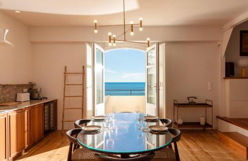 Biarritz City Centre Apartment | EUGENIE - Apt with balcony and sea view and Hotel du Palais in Biarritz