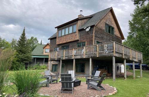 Grand Marais House | Fall River Road in Grand Marais | Woods & Lake Superior View