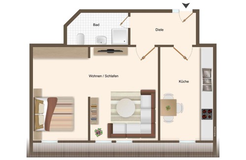 Meissen Apartment | familienfreundliche Einraumwohnung in Altstadtnähe