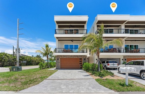 Indialantic By The Sea House | Family & Group Friendly — Book Both Indialantic Townhomes W/Private Balconies
