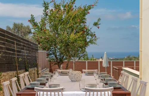 Loutra Villa | Family Villa Rousa in Rethymno with Pool, BBQ and Kids Area