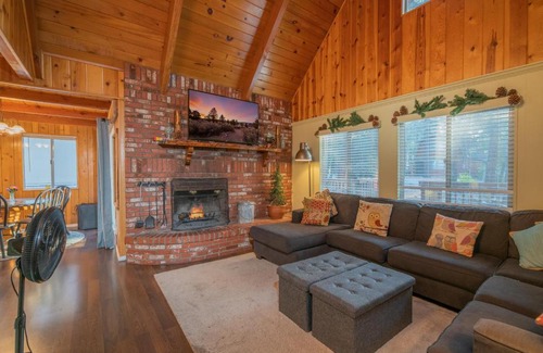 Sugarloaf House | Far Enough Cabin - Chalet style cabin, walking distance to the trails! Foosball table!