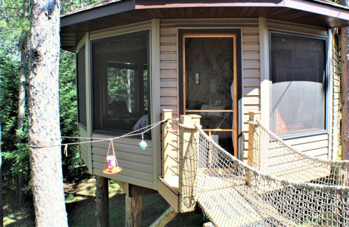 Squaw Lake House | Featured in Only in your state... Tree House Glamping