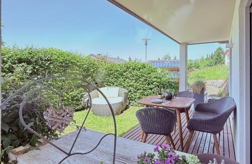 Scheidegg Apartment | Ferienwohnung Allgäutraum - hochwertig, mit Whirlpoolwanne und Kaminofen