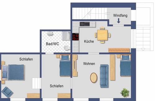 Suderburg Apartment | Ferienwohnung/app. für 4 Gäste mit 55m² in Suderburg
