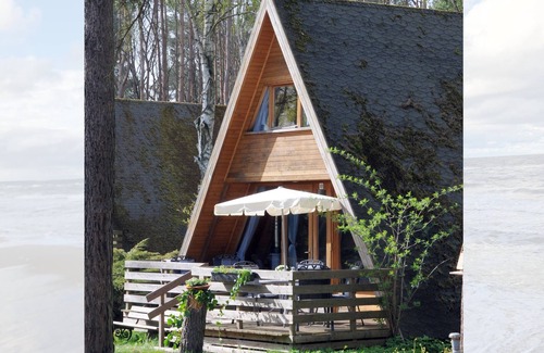 Zinnowitz Cabin | Finnhütte Kaminofen - Zinnowitz, Finnhütte am Ostseestrand
