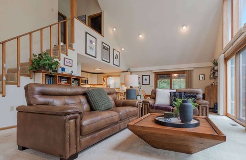 The Woods Ski Chalet | Fireplace, Fire Pit, Covered Porch & Resort Access
