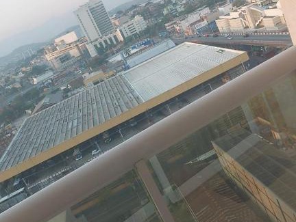 Centro Hotel | Flat com varanda, quarto de Morador Hotel 1112