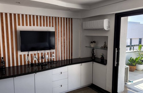 Mucuripe Apartment | Flat Frente Mar com Terraço, perto Gran Marquise hotel e praia