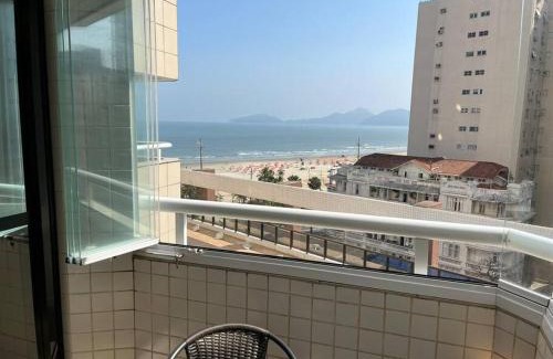 Boqueirao Apartment | Flat moderno com vista para o mar e varanda!