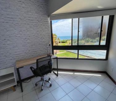 Boca do Rio Apartment | Flat vista mar com estacionamento incluído