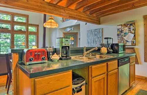 Pentwater House | Forested Pentwater Vacation Rental - Walk to Beach