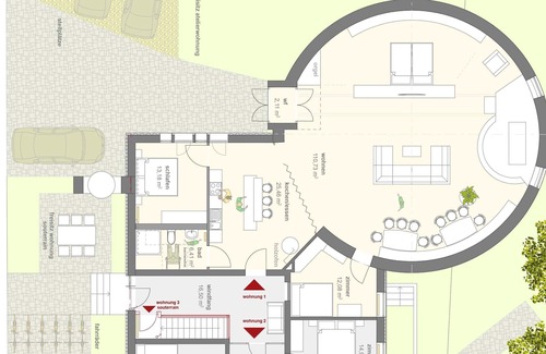 Kelheim Condo | formerly. Church + basement flat for up to 16 people, garden