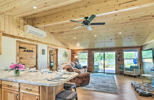 Bone Lake Cabin | Frederic Lakefront Retreat w/ Dock & Patio!