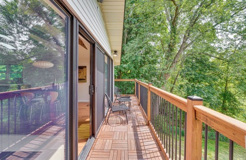 Lincoln Park House | Game Room & Yard: Mid-Century Modern Kingston Home