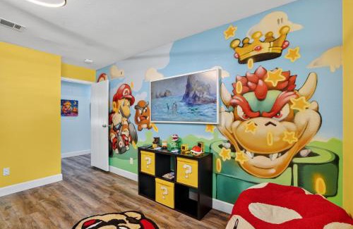 Grogan's Mill House | Game-Themed Stay with Hot Tub & Arcade home