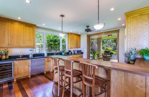 Anahola House | Gated Beachfront Estate - On the Sand -Secluded Beach safe year round TVNC-4245