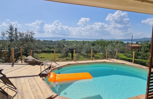 Bolsena Cottage | Giardino Etrusco - with pool and access to private beach