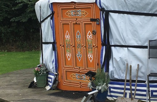 Totnes RV Rental | Glamping in Mongolian yurts in peaceful rural location in South Devon.
