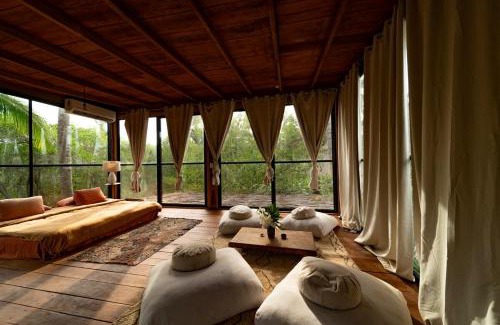 Saladita Apartment | Glass Treehouse, Sauna, Ice Bath, Yoga in Saladita, 50m from Surf