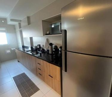 Gleba Fazenda Palhano Apartment | Gleba novissímo, andar alto com ar e 200m-Aurora