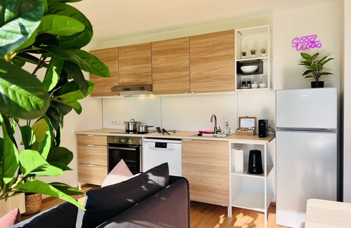 Schwarzach Apartment | ☆GOOD VIBES: Modern & Stylish: Sundowner for 2