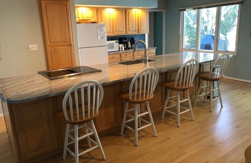 Riverside House | GORGEOUS lake view, large yard w/firepit, rooftop solar, 4 min drive to beach