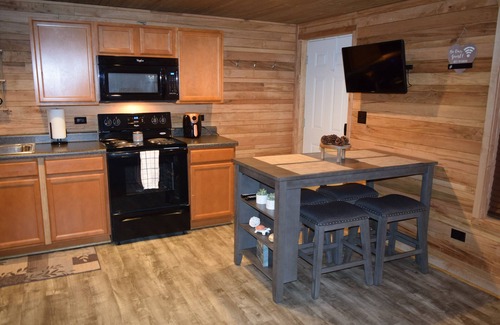 Grand Rivers Condo | Grand Rivers, KY -Cozy getaway with Cabin Charm- Near Green Turtle Bay & Patti's