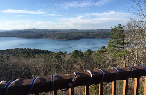 Bee Branch Cabin | Greers Ferry Lake - Crockett's Escape Cabin with 6 person hot tub