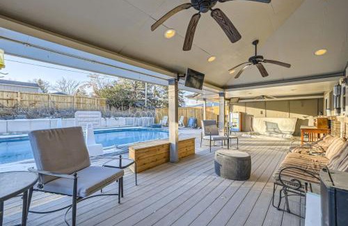Arvada House | Guest Suite With A Pool A Hot Tub And A Fireplace In Arvada